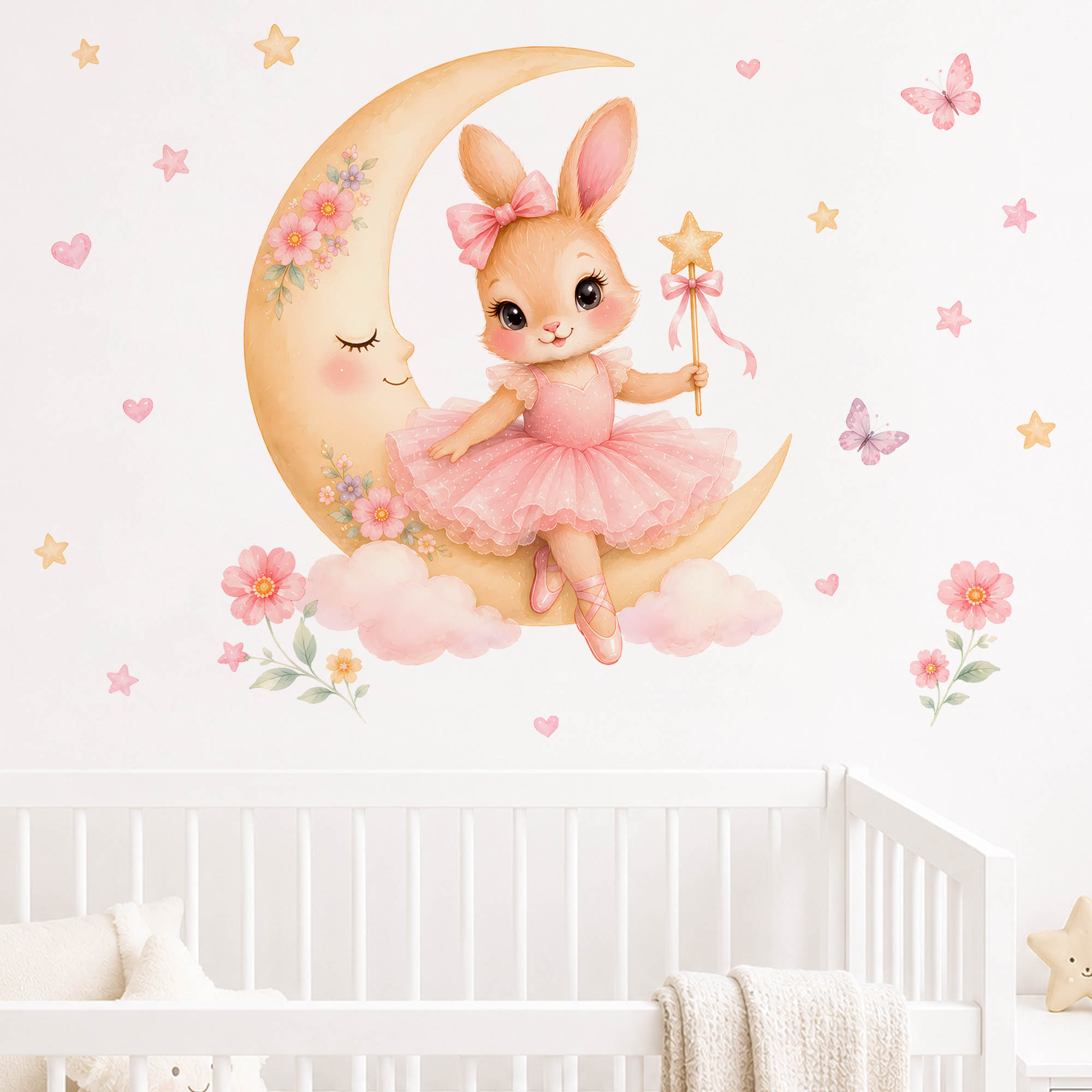 Waterverf Ballerina Konijn Maa - Baby Nursery Decor Girl recensie en prijs
