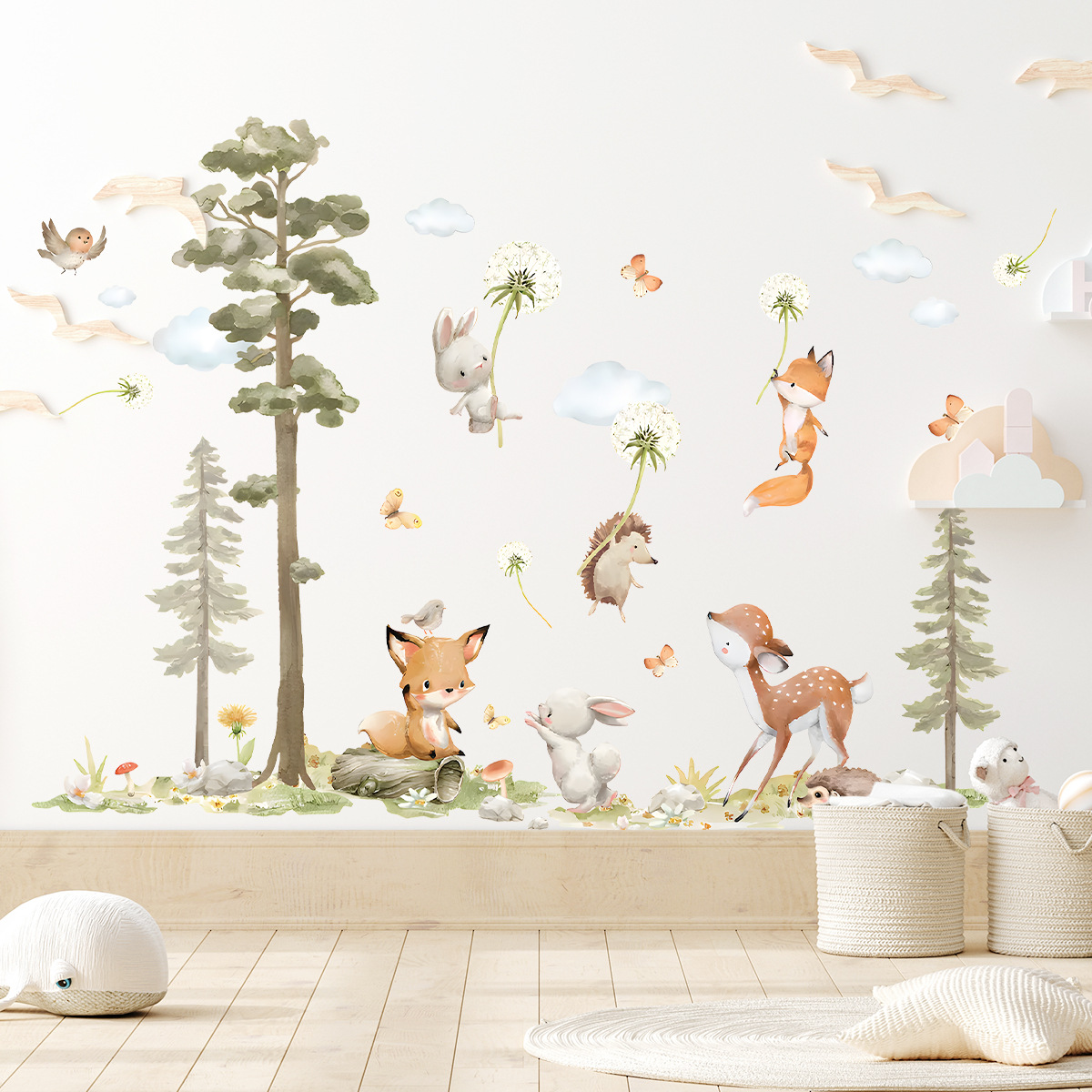 Leuke bosdieren muurstickers v - Baby Girl Nursery Quotes recensie en prijs
